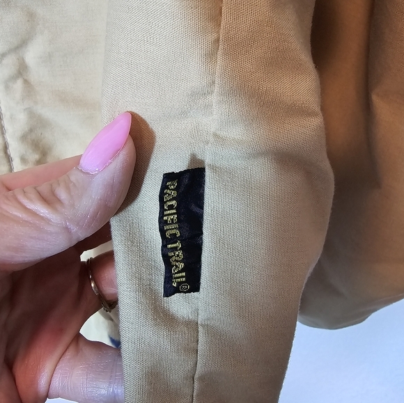 Pacific Trail Vintage Beige Jacket with Striped Accents Approximate Size Large - Picture 2 of 11